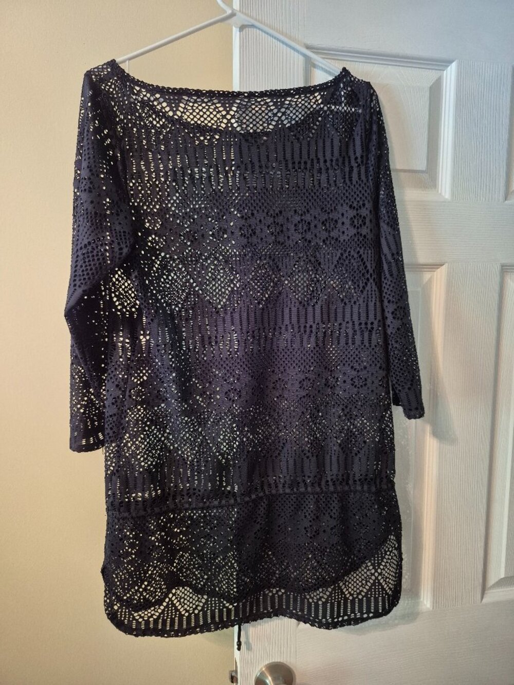 Ralph Lauren Black Lace Long Sleeve Tunic